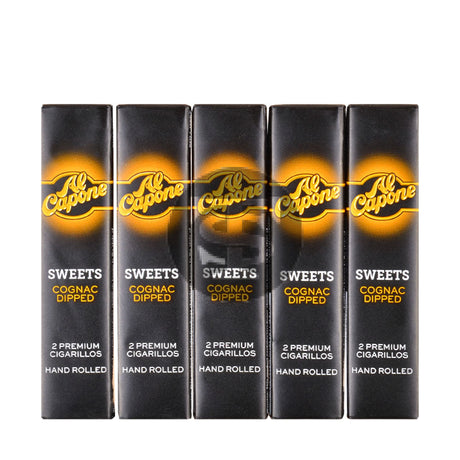 Al Capone Tower Sweet Cognac Cigarillos 60 Packs of 2 2