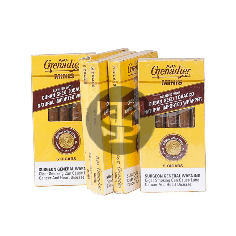 AyC Grenadier Minis Cigars 5 Packs Of 5 1