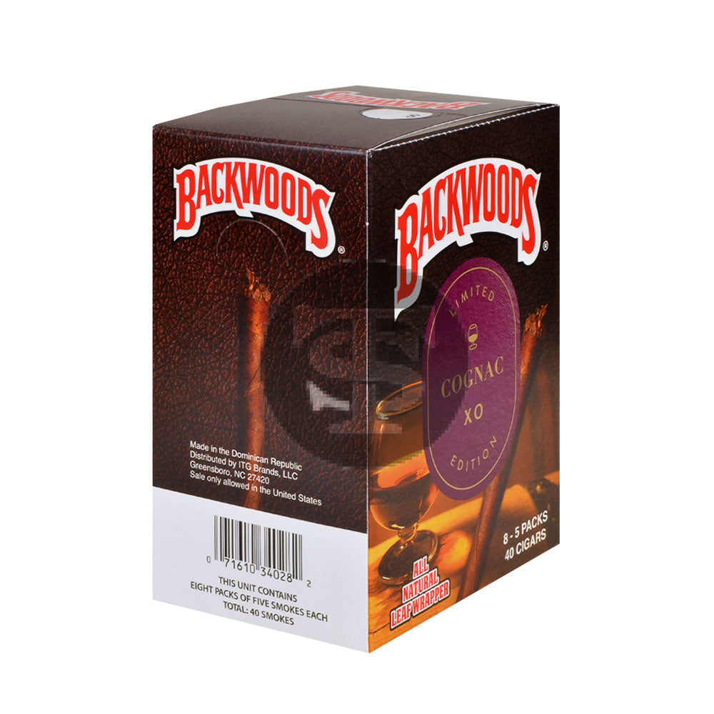 Backwoods Cognac XO Cigars 8 Packs of 5