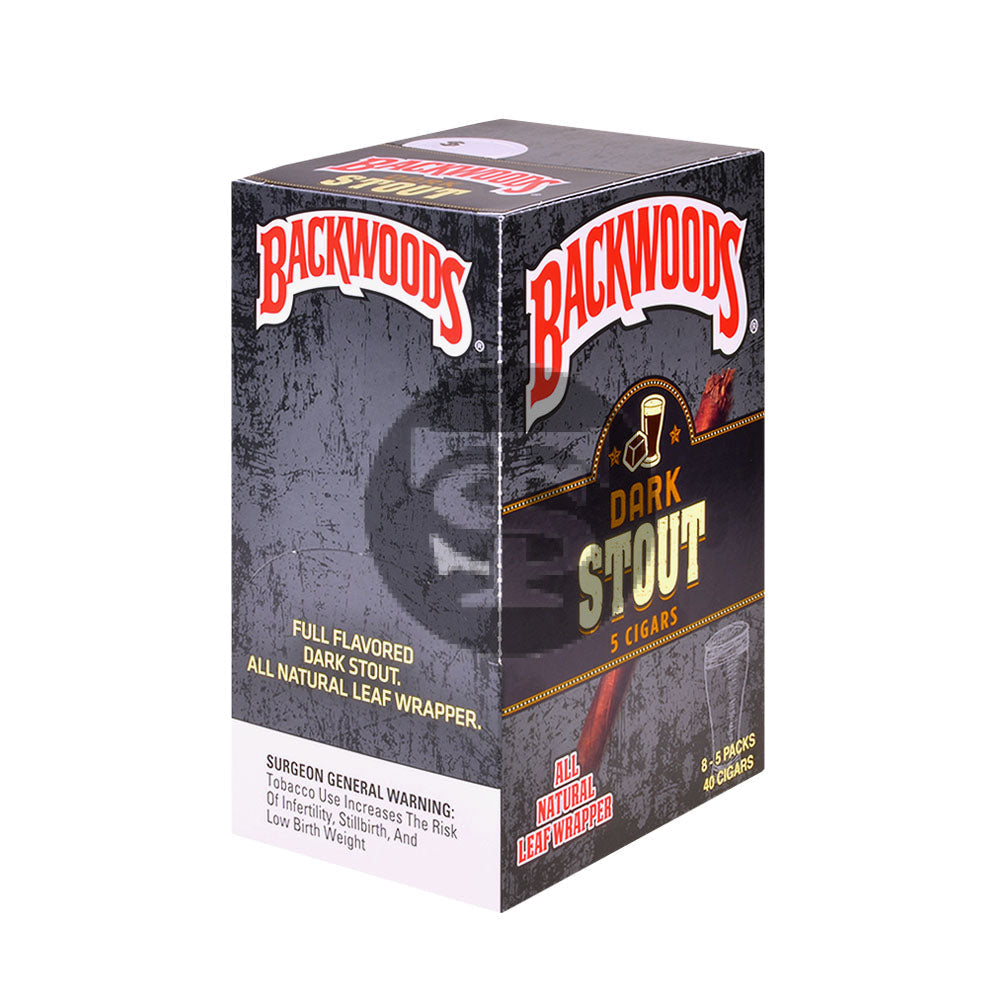 Backwoods Dark Stout Cigars 8 Packs of 5 1