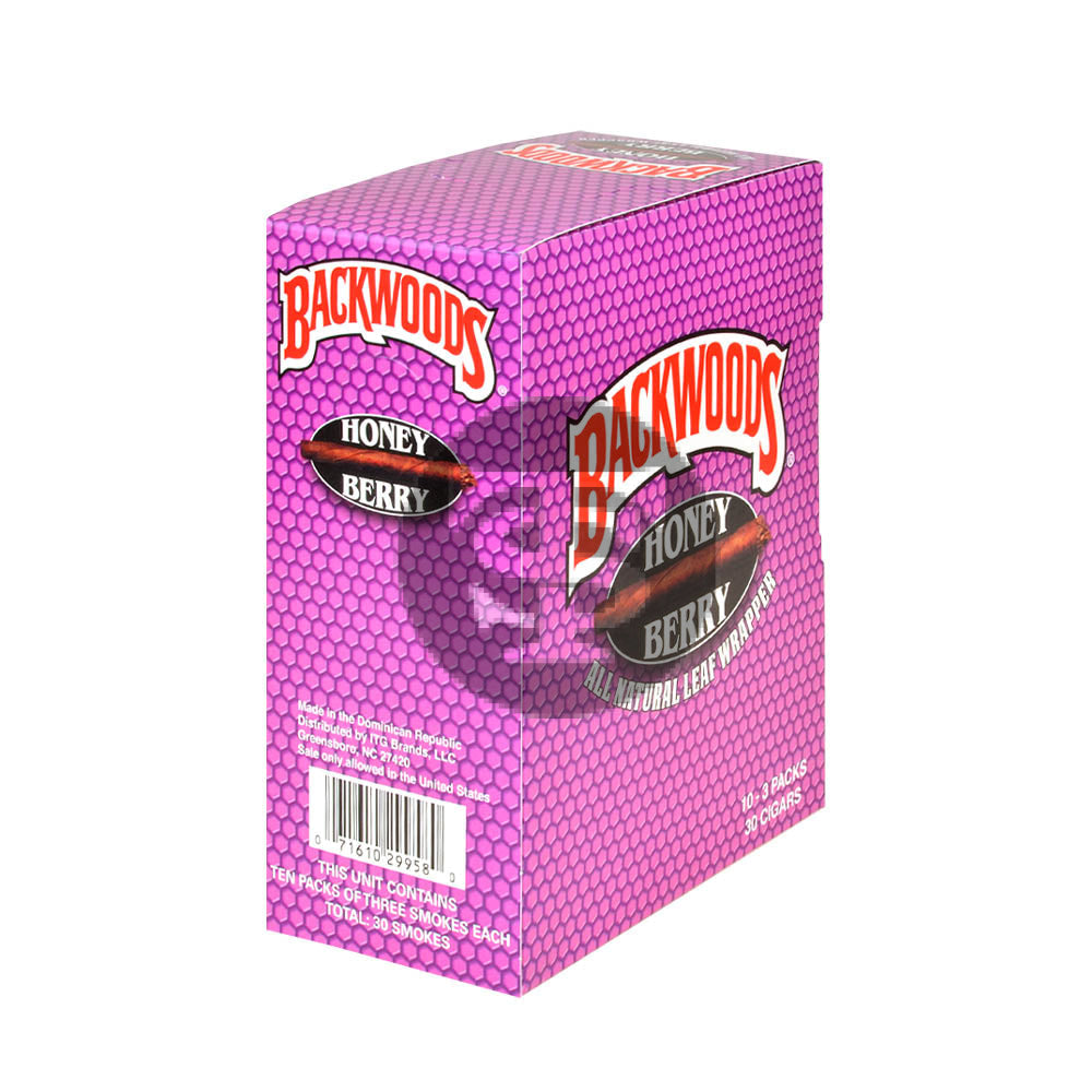 Backwoods Honey Berry 10 packs of 3 2