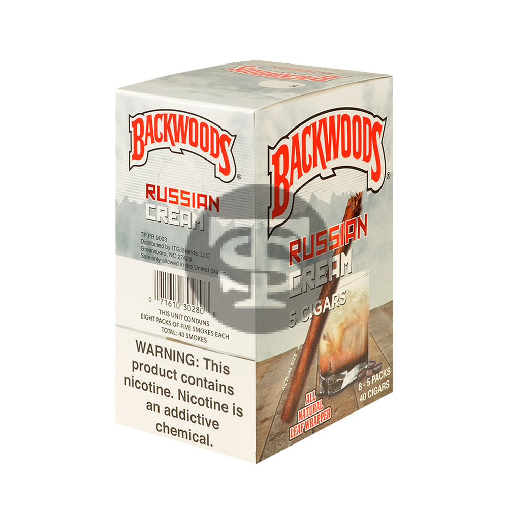 Backwoods Russian Cream Cigars 8 Packs of 5 2