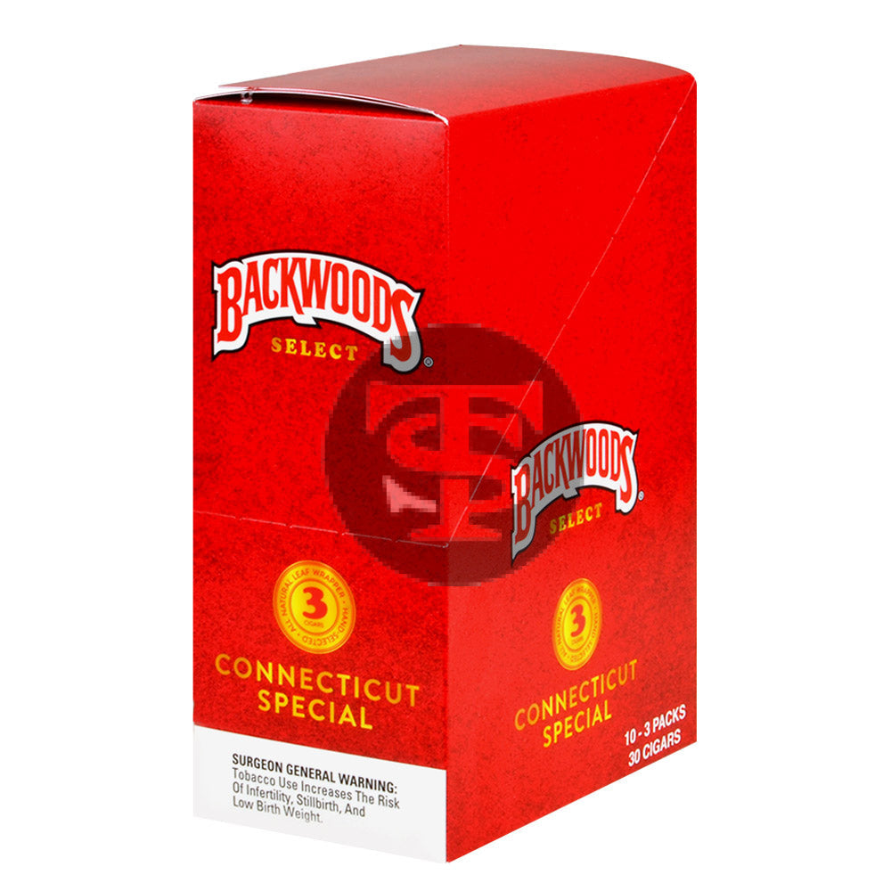 Backwoods Select Connecticut Special cigars 10 packs of 3