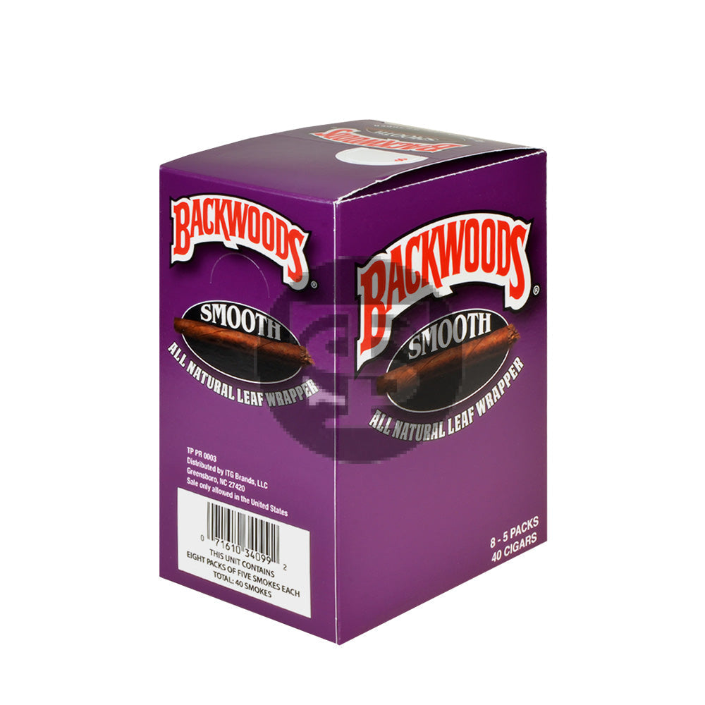 Backwoods Smooth Cigars 8 Packs of 5