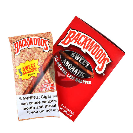 Backwoods Sweet Aromatic Natural Cigars 8 Packs of 5 3