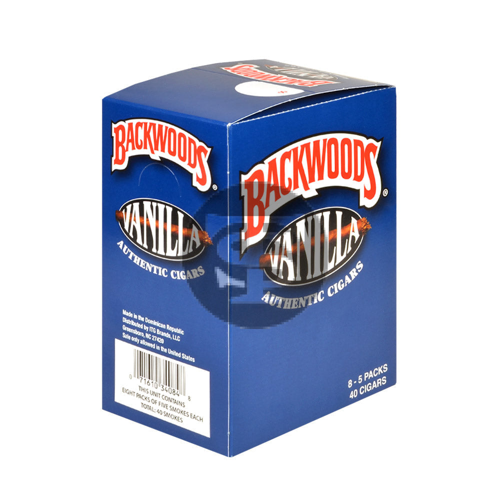 Backwoods Vanilla Cigars 8 Packs of 5