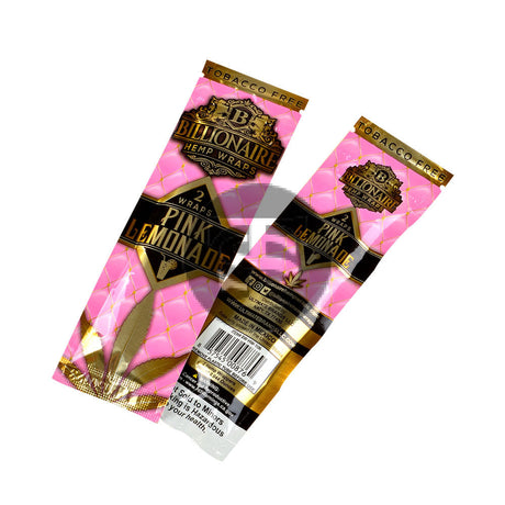 Billionaire Hemp Wraps 25 packs of 2 Pink Lemonade