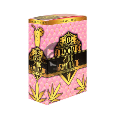 Billionaire Hemp Wraps 25 packs of 2 Pink Lemonade