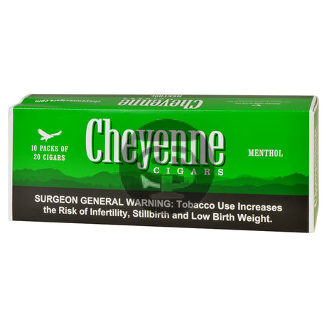 Cheyenne Menthol Filtered Cigars 10 Packs of 20