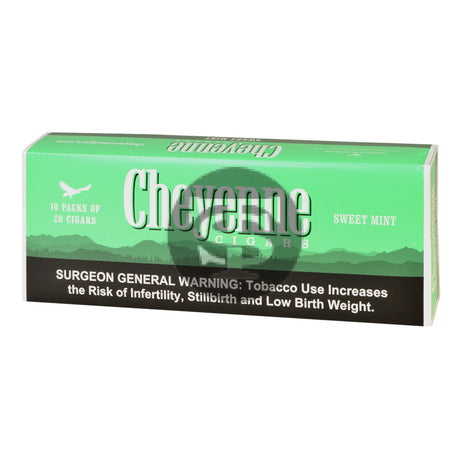 Cheyenne Sweet Mint Filtered Cigars 10 Packs of 20