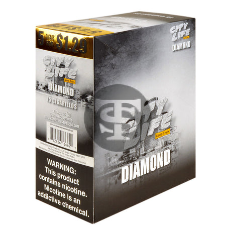 City Life Cigarillos 5 for $1.29 Diamond 15 Packs of 5