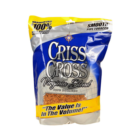 Criss Cross Virginia Blend Smooth Pipe Tobacco 8 oz. Bag 1