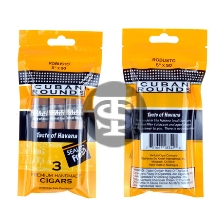 Cuban Rounds Sealed Fresh Robusto Natural Cigars 8 Packs of 3 2