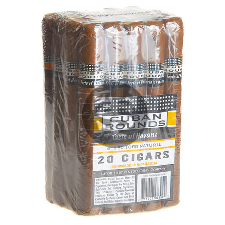 Cuban Rounds Toro Natural Cigars Pack of 20 1