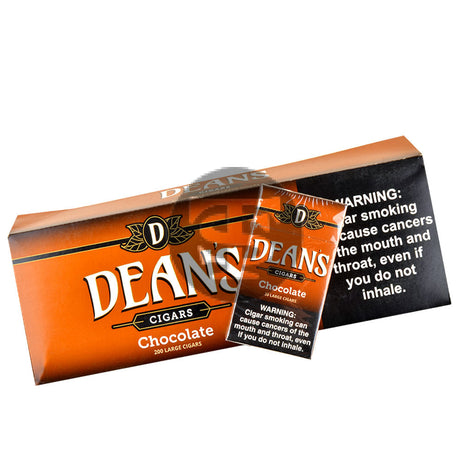 Deans Chocolate Filtered Cigars 10 Packs of 20