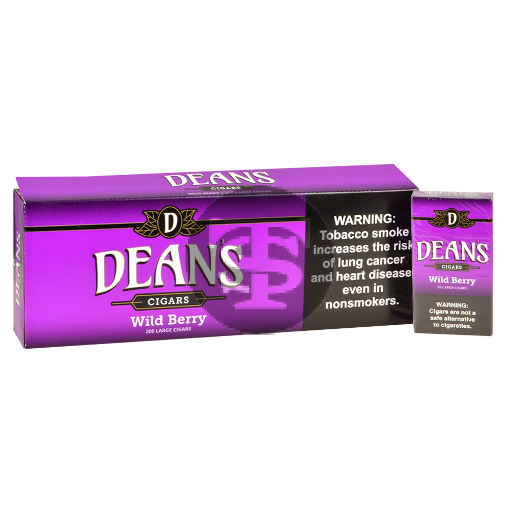 Deans Wild Berry Filtered Cigars 10 Packs of 20