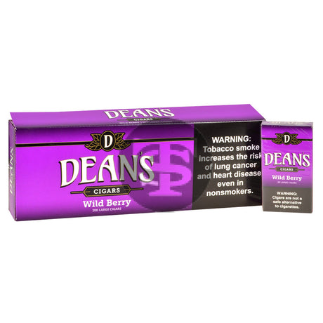 Deans Wild Berry Filtered Cigars 10 Packs of 20