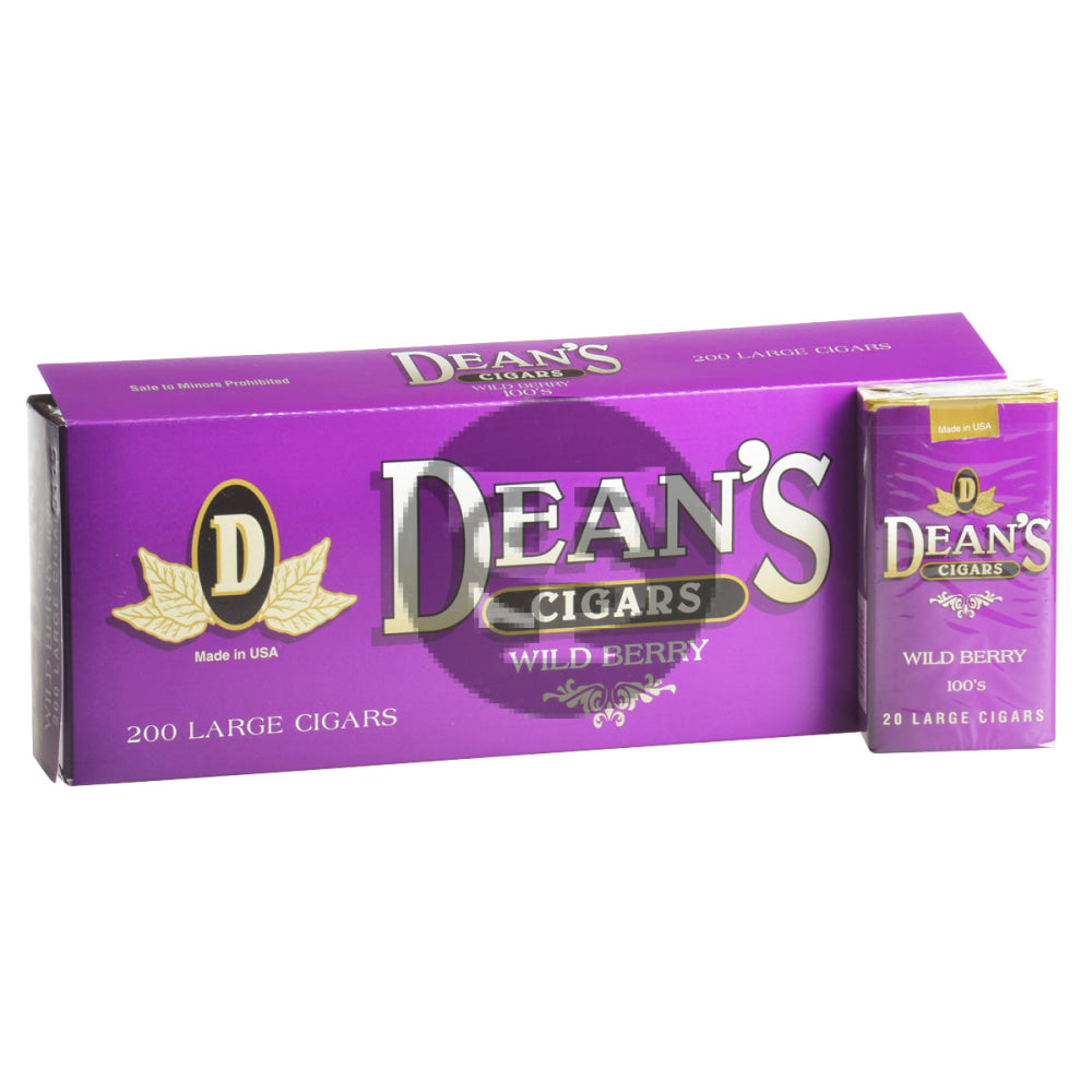 Deans Wild Berry Filtered Cigars 10 Packs of 20 1