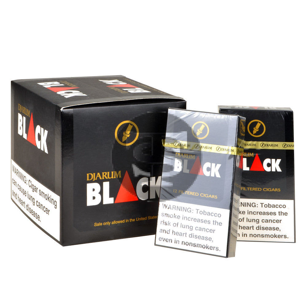 Djarum Black Filtered Cigars 10 Packs of 12 3