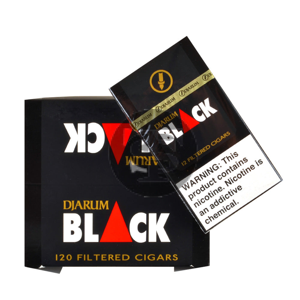 Djarum Black Filtered Cigars 10 Packs of 12 2