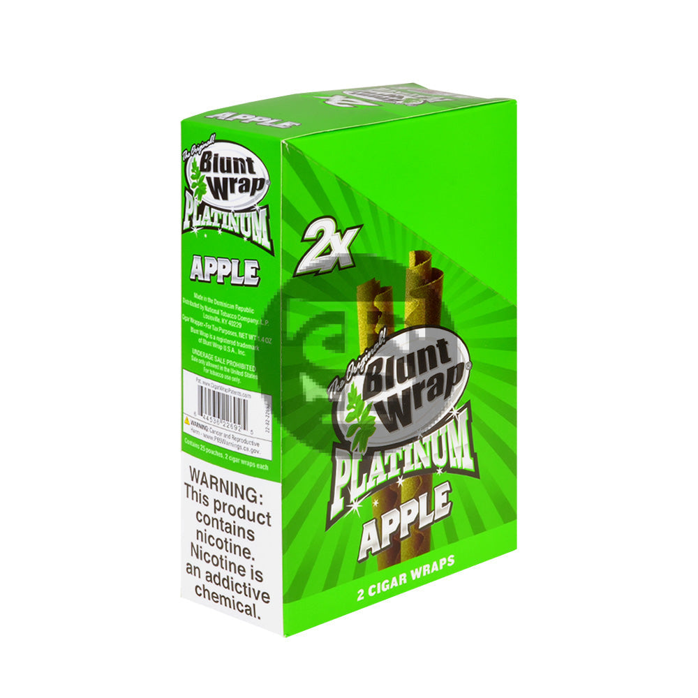 Double Platinum Apple Wraps 25 Pouches of 2