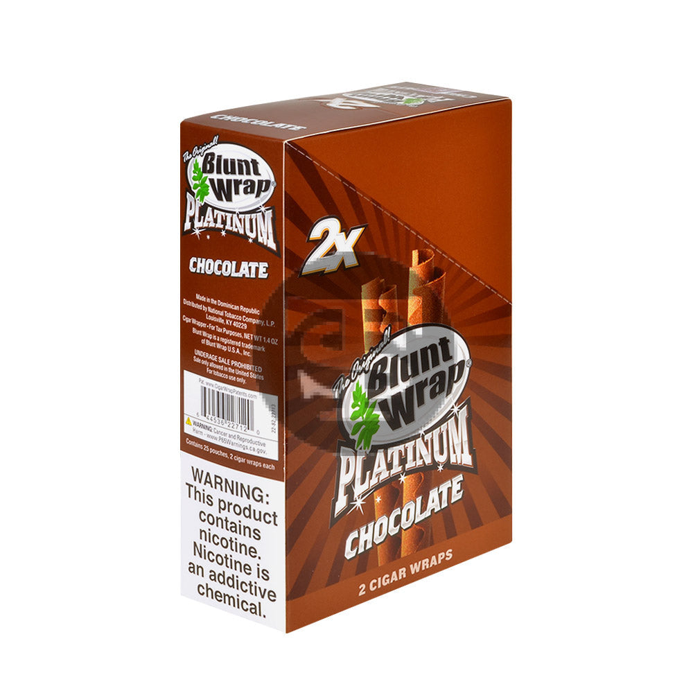 Double Platinum Chocolate Wraps 25 Pouches of 2