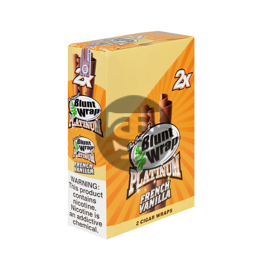 Double Platinum French Vanilla Wraps 25 Pouches of 2