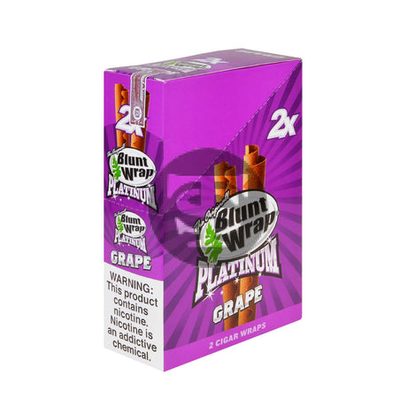 Double Platinum Grape Wraps 25 Pouches of 2