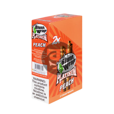 Double Platinum Peach Wraps 25 Pouchs of 2