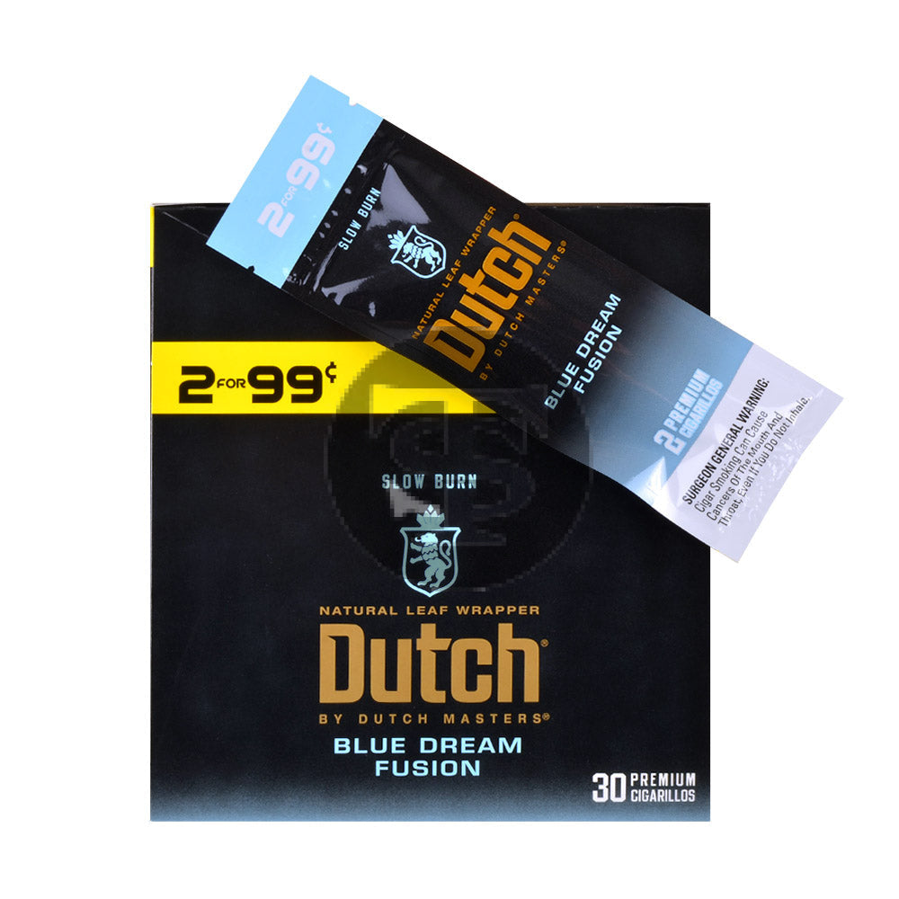 Dutch Masters Foil Blue Dream Fusion 99 Cent Cigarillos 30 Packs of 2 3