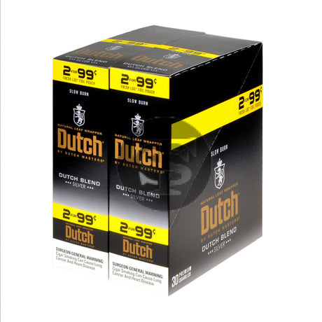 Dutch Masters Foil Fresh Blend Silver 99 Cent Cigarillos 30 Packs of 2 1