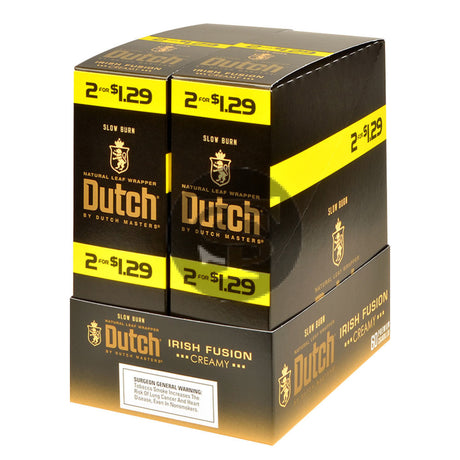 Dutch Masters Foil Fresh Irish Fusion $1.29 Cigarillos 30 Packs of 2