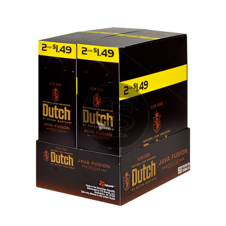 Dutch Masters Foil Fresh Java Fusion 1.49 Cent Cigarillos 30 Packs of 2 2