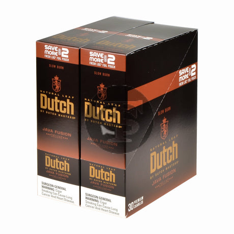 Dutch Masters Foil Fresh Java Fusion Cigarillos 30 Packs of 2