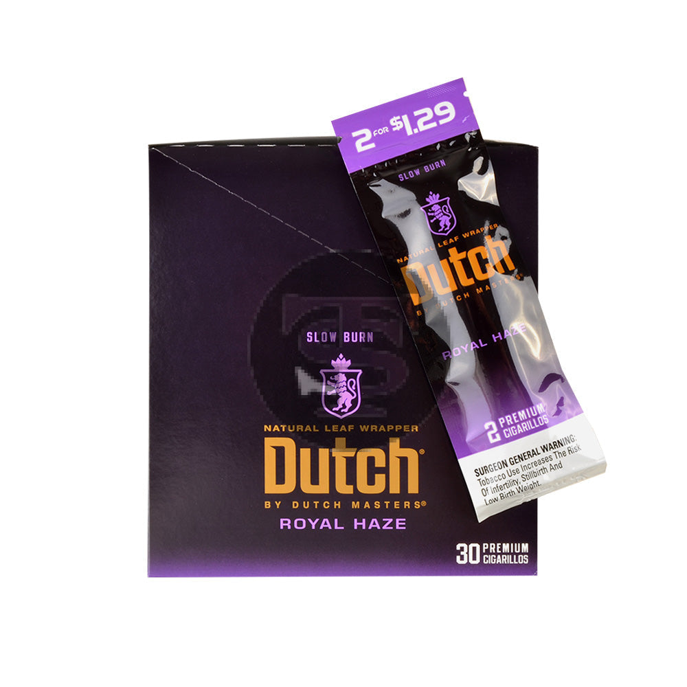 Dutch Masters Foil Royal Haze $1.29 Cigarillos 30 Packs of 2