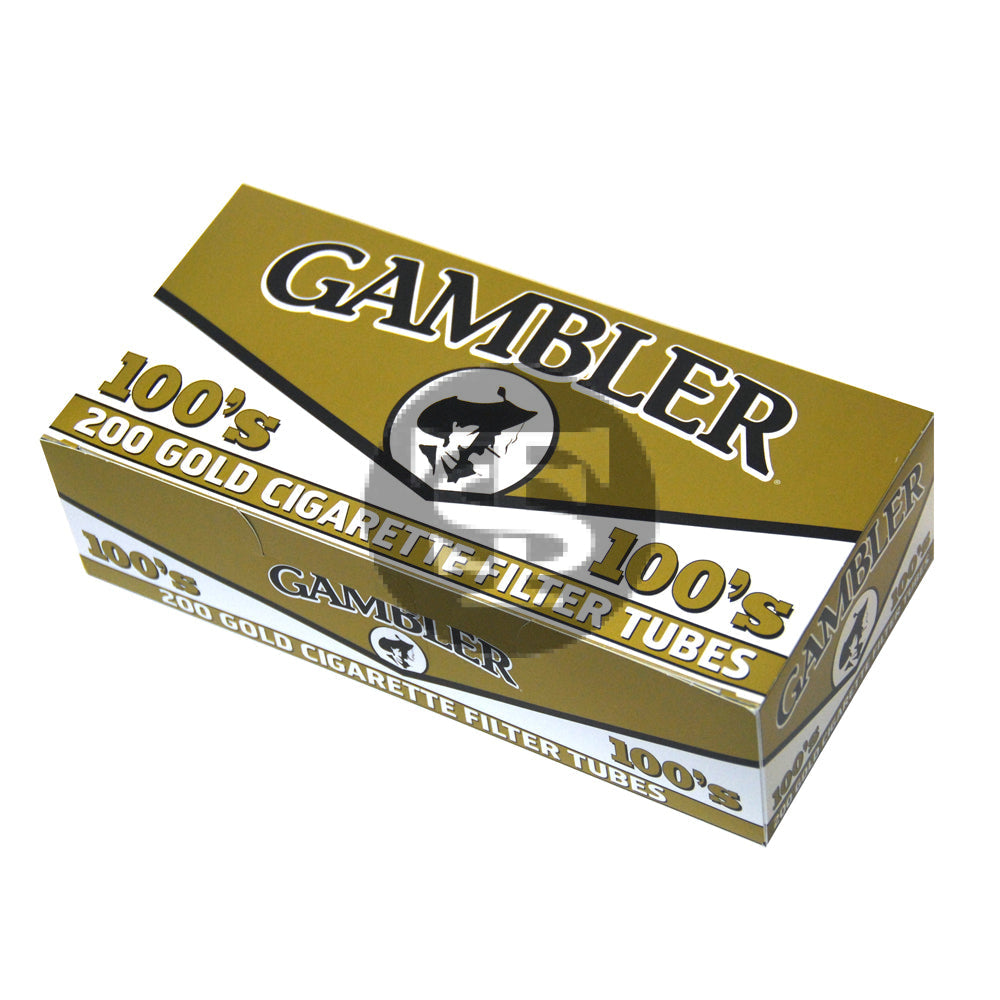 Gambler Filter Tubes 100 mm Gold (Light) 5 Cartons of 200 1