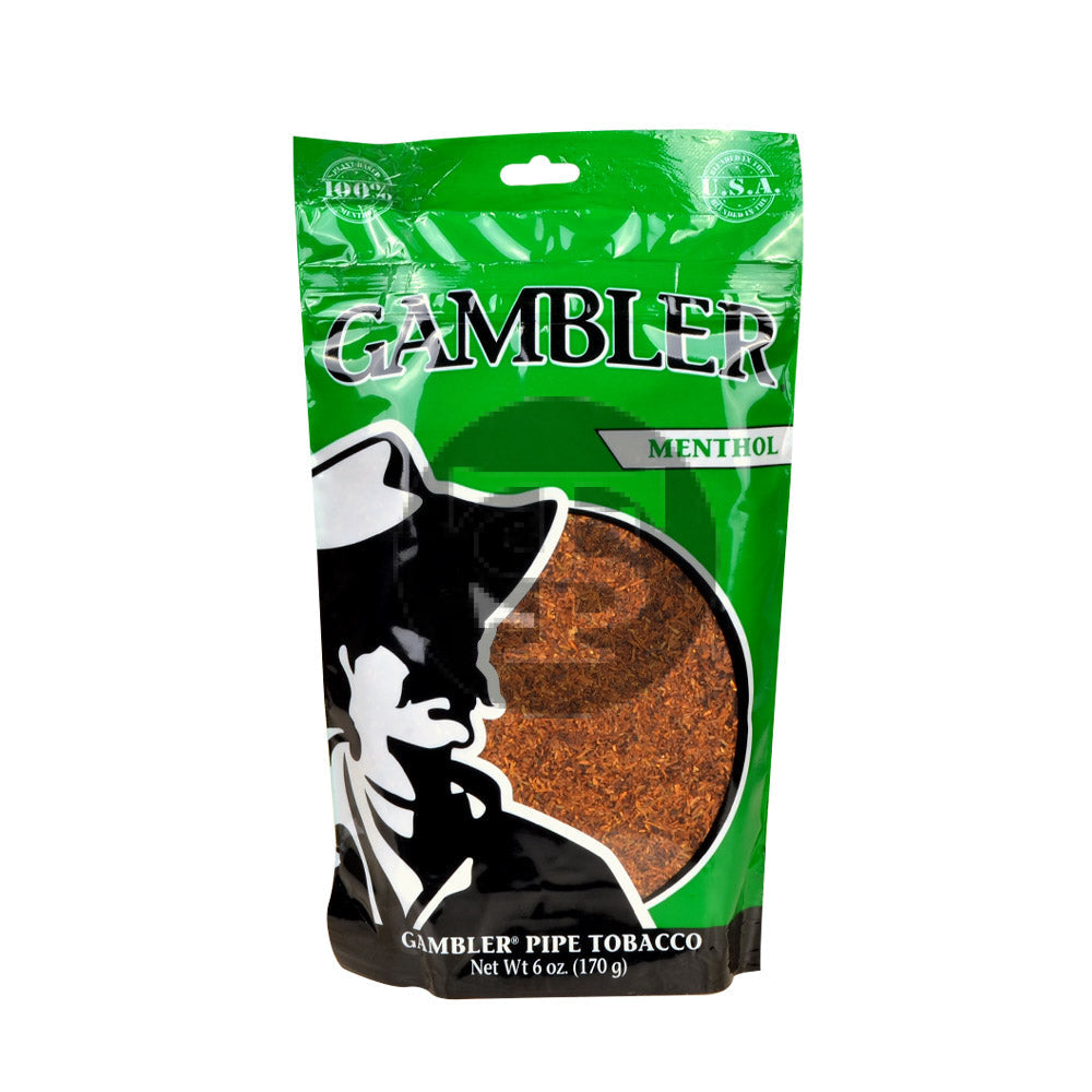 Gambler Pipe Tobacco Menthol (Mint) 6 oz. Bag