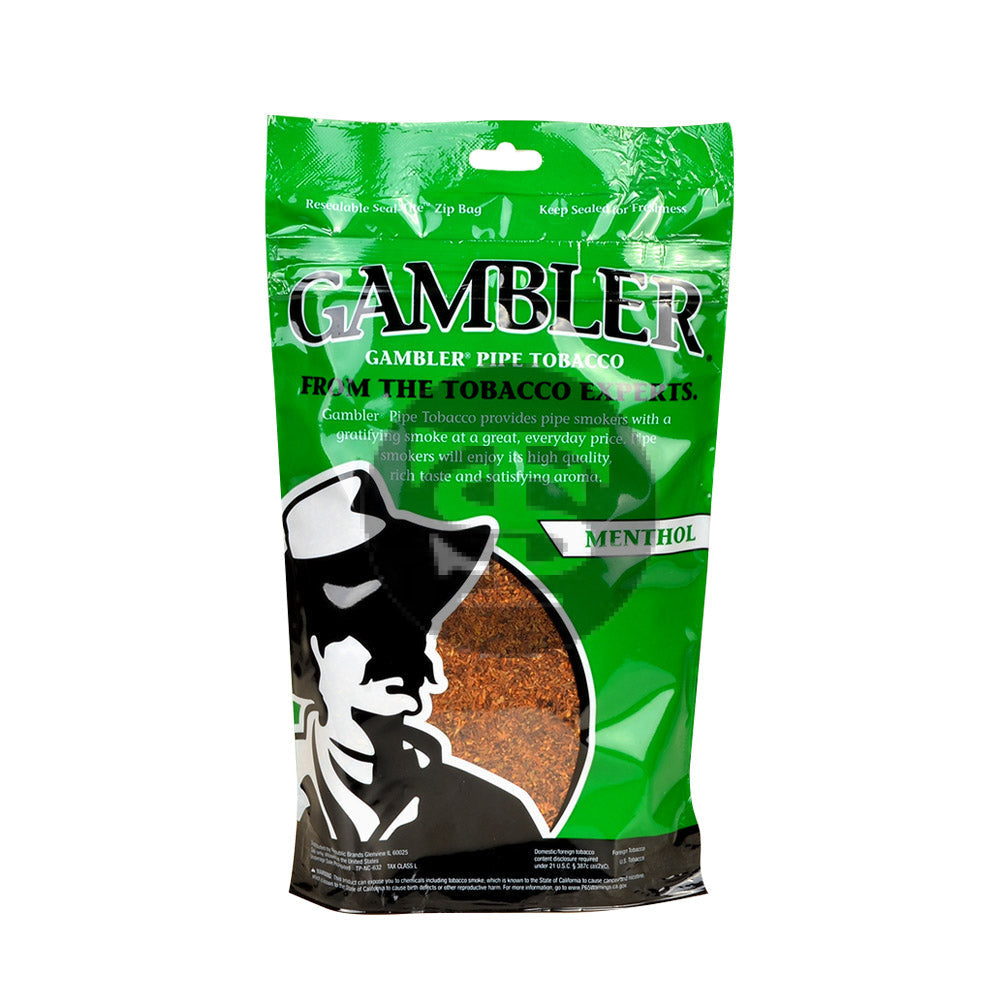 Gambler Pipe Tobacco Menthol (Mint) 6 oz. Bag