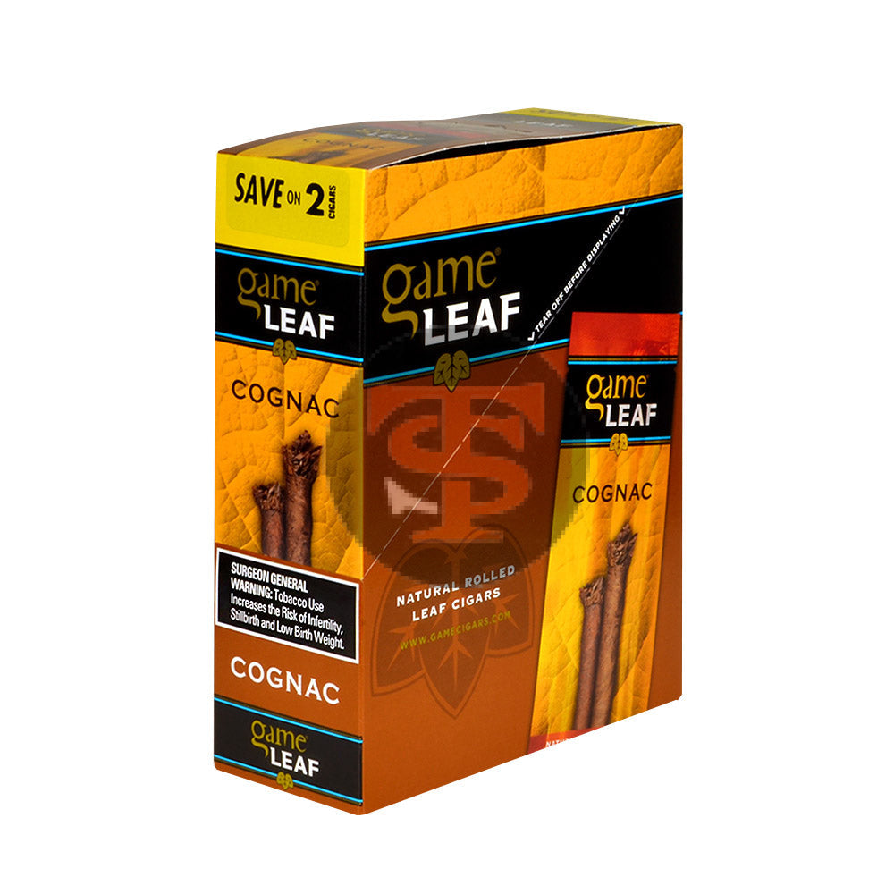 Game Leaf Cognac Cigarillos 15 Pouches of 2 1