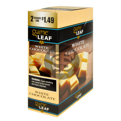 Game Leaf White Chocolate Cigarillos 2 for $1.49 15 Pouches of 2