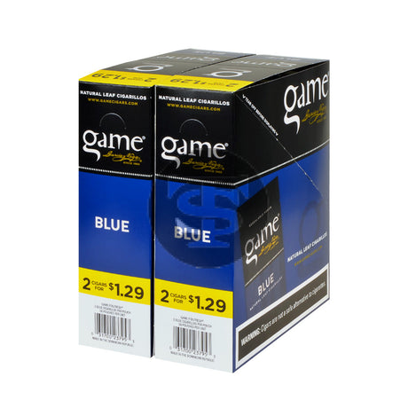 Game Vega Cigarillos Blue Foil 2 for $1.29 30 Pouches of 2