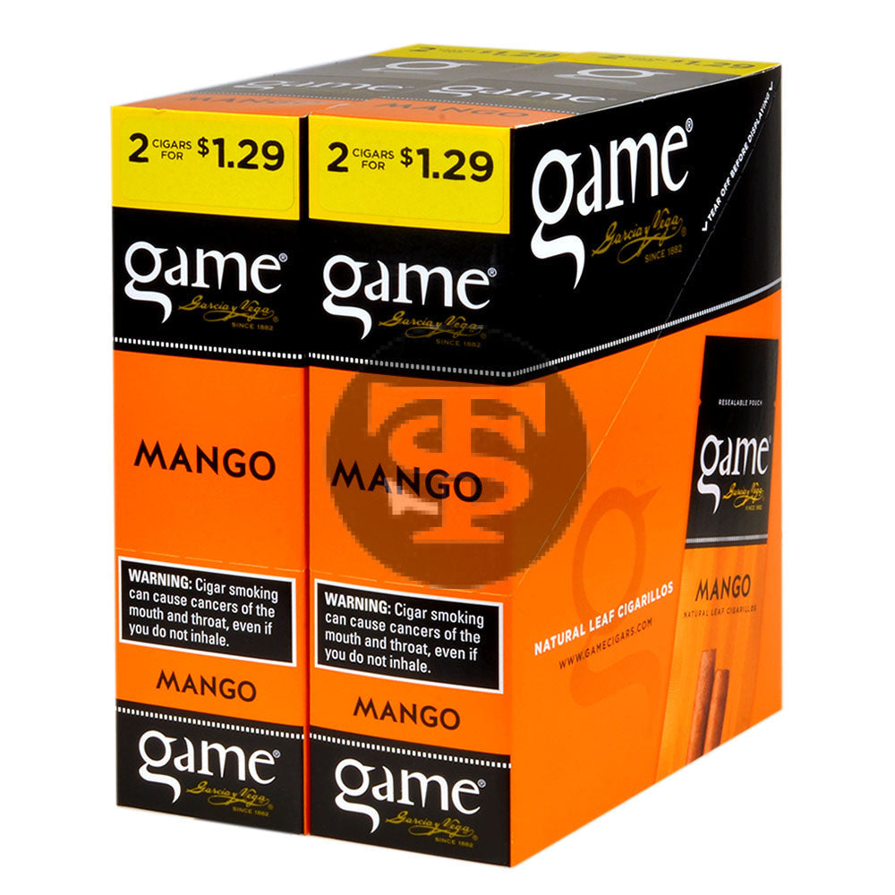 Game Vega Cigarillos Mango Foil 2 for $1.29 30 Pouches of 2