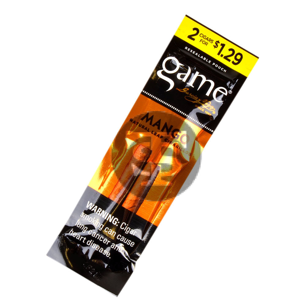 Game Vega Cigarillos Mango Foil 2 for $1.29 30 Pouches of 2