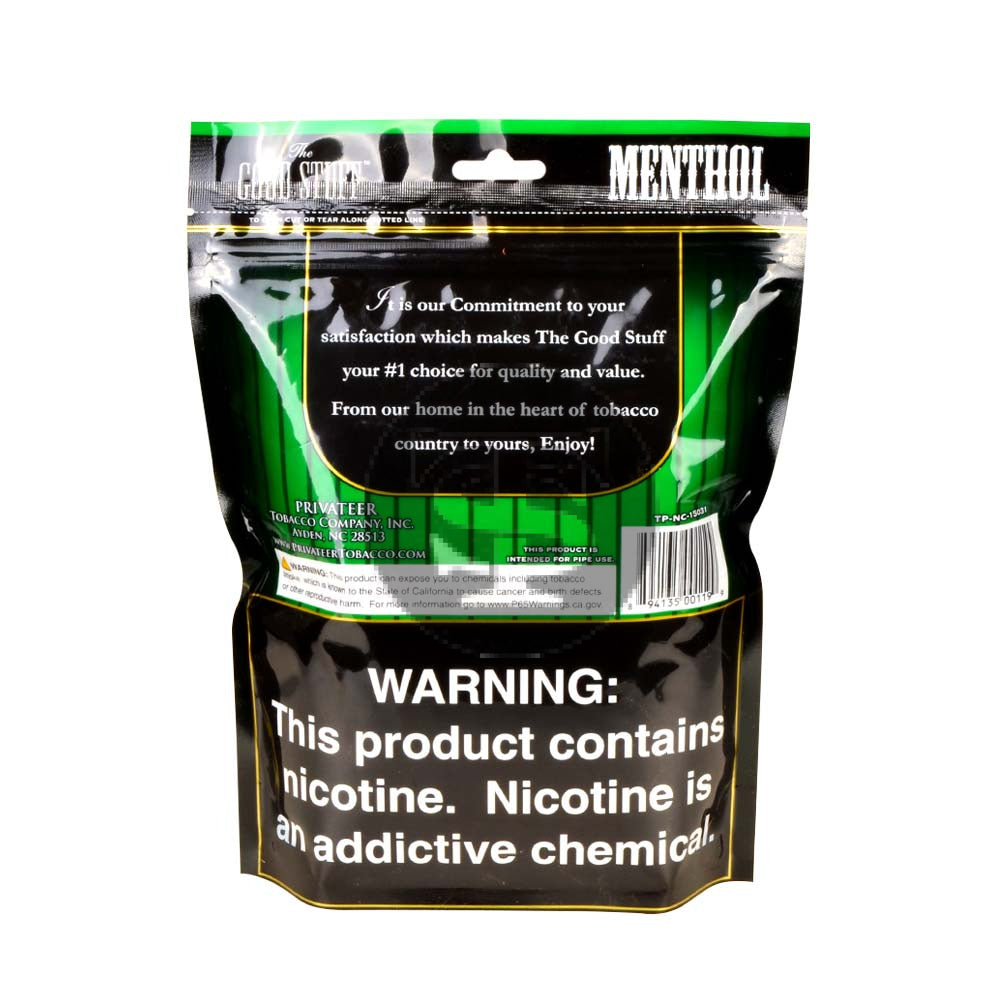 Good Stuff Menthol Pipe Tobacco 6 oz. Bag