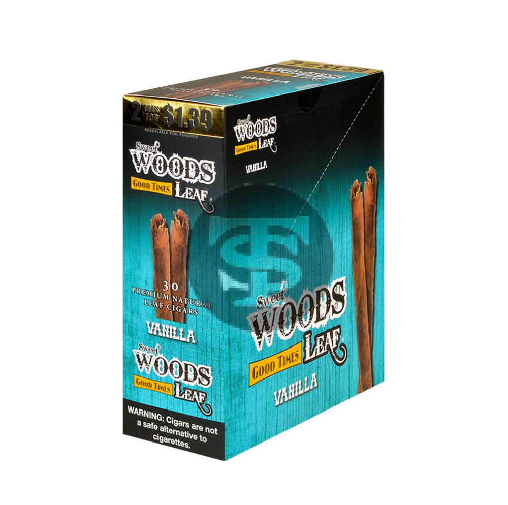 Good Times Sweet Woods 2 For $1.39 Cigarillos 15 Pouches of 2 Vanilla