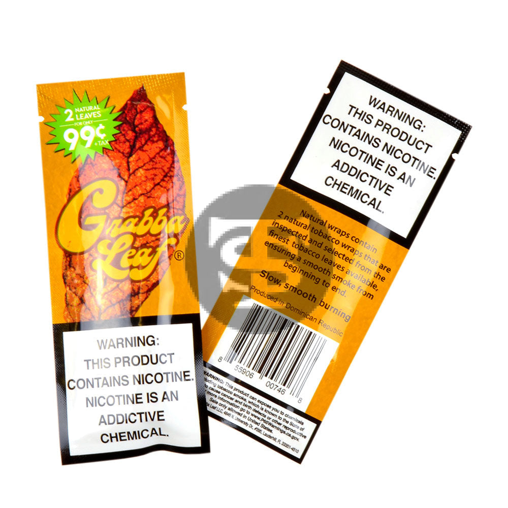 Grabba Leaf Cigar Wrap Pack of 25 Pre-priced 2x99c