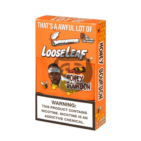 Loose Leaf Honey Bourbon wraps 8 packs of 5