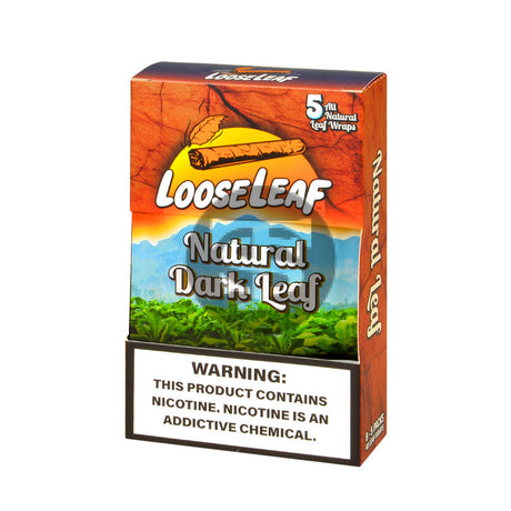 Loose Leaf Natural Dark wraps 8 packs of 5