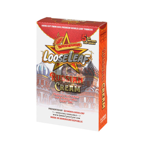 Loose Leaf Russian Cream wraps 8 packs of 5