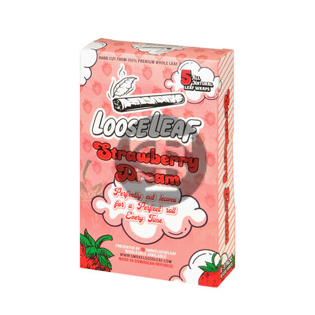 Loose Leaf Strawberry Dream wraps 8 packs of 5